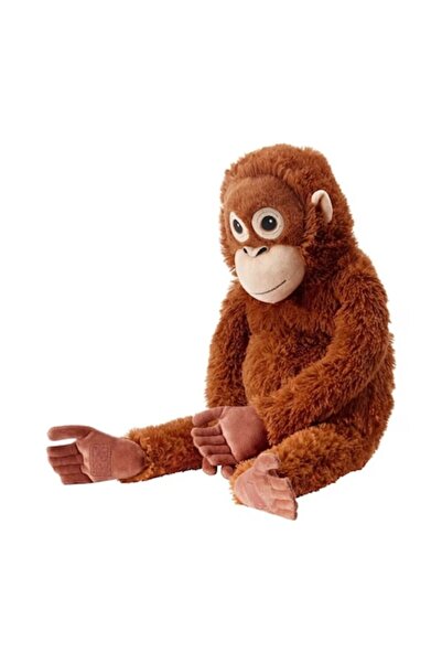 DrKala Jucărie de pluș Orangutan 70 cm, Cadou pentru copii și adulți, Maro