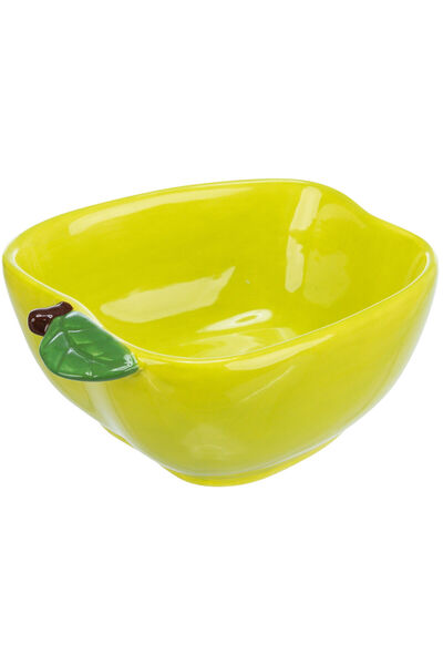 Trixie Castron Ceramic Pentru Rozatoare, Forma Mar, 180 ml / 12x11 cm, Galben