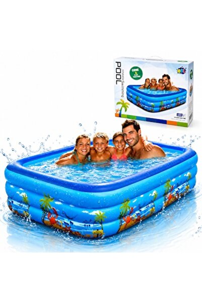 Gambino Piscină gonflabilă de exterior/grădină, pentru adulți/copii, 210x135x...
