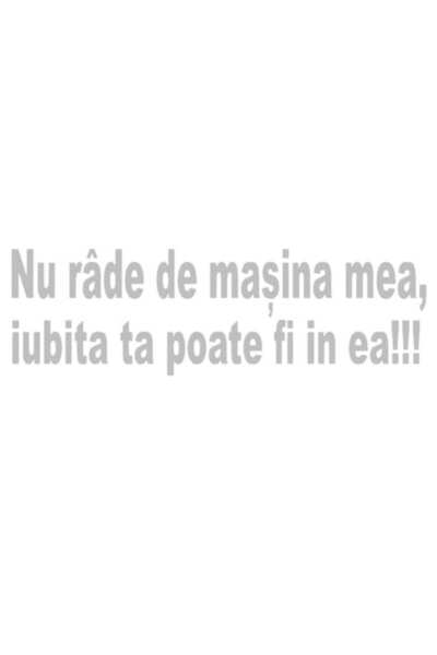 Oracal Autocolant auto Nu râde la mașina mea, poți fi cu fata ta în ea - 20 C...