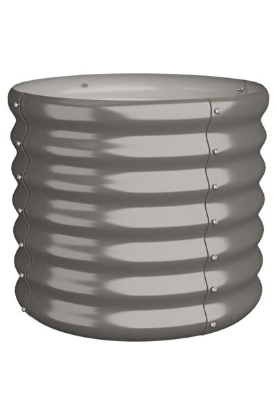 vidaxl Jardinieră gri 40 x 40 x 36 cm din oțel galvanizat
