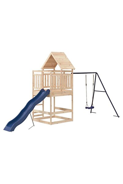 vidaxl Set de joacă pentru exterior, din lemn masiv de pin