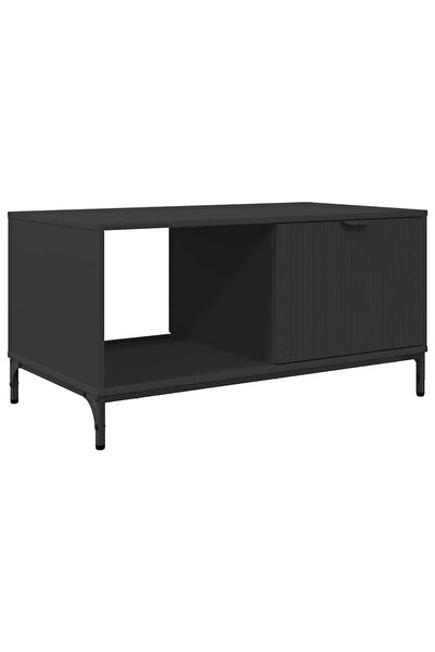 vidaxl Masă de cafea Stejar Negru 90 x 49 x 46 cm Lemn compozit
