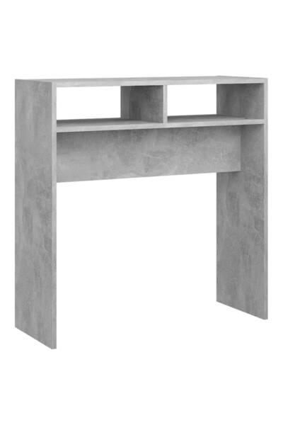 vidaxl Masă consolă, gri beton, 78x30x80 cm, PAL