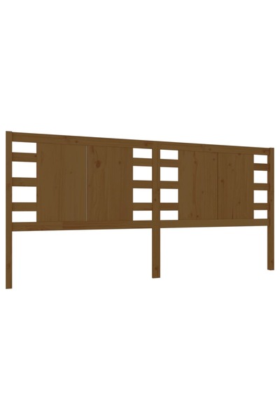 vidaxl Tăblie de pat, maro miere, 126x4x100 cm, lemn masiv de pin