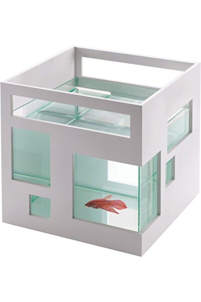 umbra 460410-660 FishHotel Unique Glass Mini Aquarium Tank Bowl for Goldfish ...