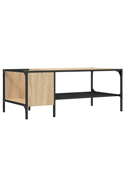 vidaxl Măsuță de cafea cu raft, stejar sonoma, 100x51x40 cm, lemn