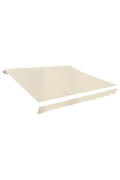 vidaxl Pânză pentru copertină, crem, 4 x 3 m (cadru nu este inclus)