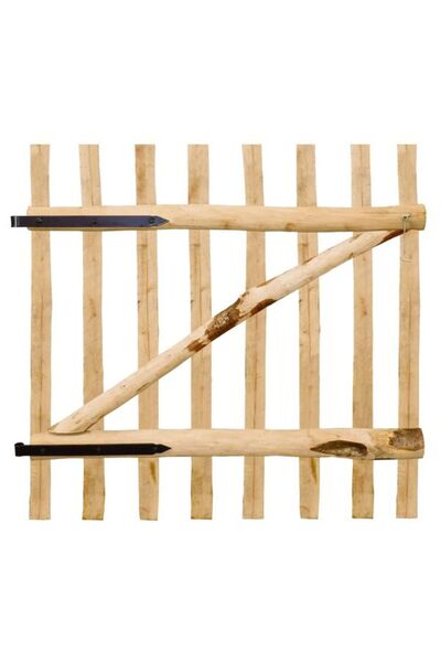 vidaxl Poartă de grădină Hazelwood 100 x 100 cm