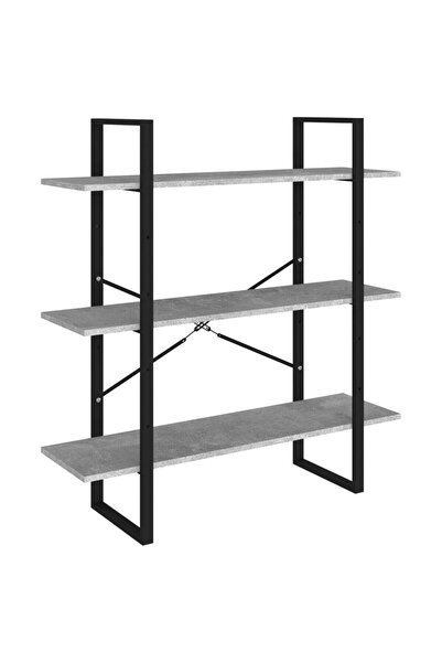 vidaxl Bibliotecă, gri beton, 100x30x105 cm, PAL