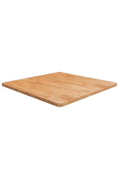 vidaxl Blat masă pătrat maro deschis 80x80x2,5cm lemn stejar tratat