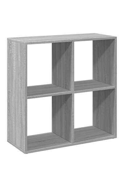 vidaxl Bibliotecă/separator cameră gri sonoma 69,5x29x69,5 cm lemn