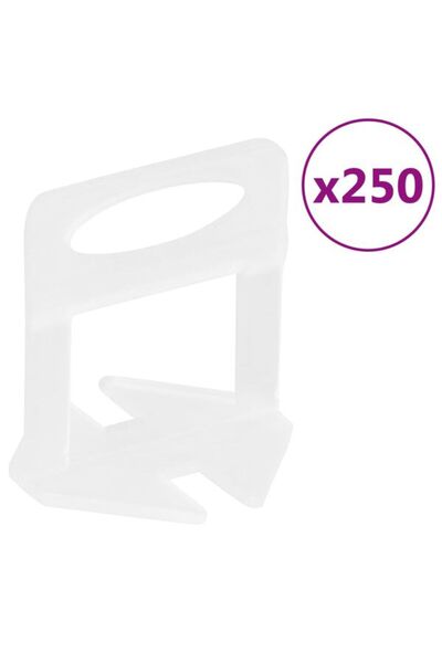 vidaxl Cleme de nivelare a plăcilor 250 buc. 1 mm