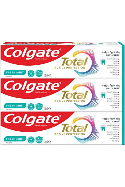 Colgate Total Active Prevention Advanced Whitening Tooth Paste- 3X80gms
