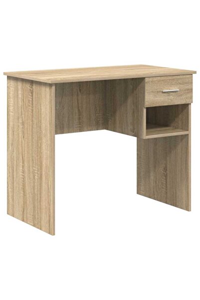vidaxl Birou cu sertar Stejar Sonoma 90 x 49 x 75 cm Lemn compozit