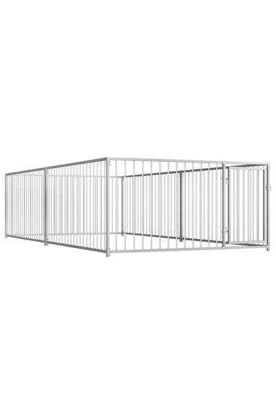 vidaxl Țarc pentru câini de exterior, 200 x 400 x 100 cm