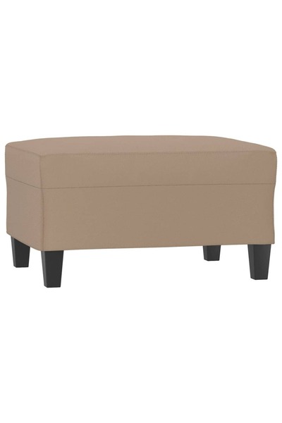 vidaxl Taburet, cappuccino, 60x50x41 cm, piele ecologică
