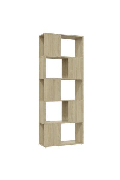 vidaxl Bibliotecă/Separator cameră, stejar sonoma, 60x24x155 cm