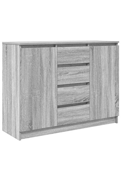 vidaxl Comodă cu sertare Gri Sonoma 100,5 x 35 x 76 cm Lemn prelucrat