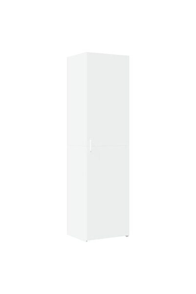 vidaxl Dulap înalt, alb, 50 x 42,5 x 185 cm, lemn prelucrat