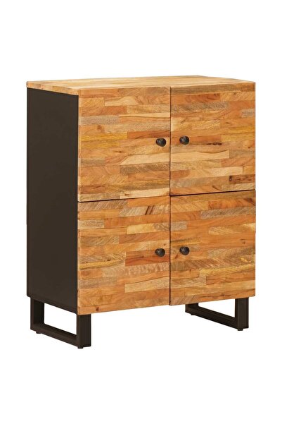 vidaxl Dulap lateral cu ușă Maro 60 x 33 x 75 cm Lemn de mango solid
