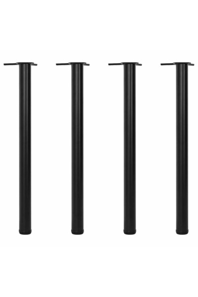 vidaxl Picioare de masă reglabile pe înălțime, 870 mm, negru, 4 buc.