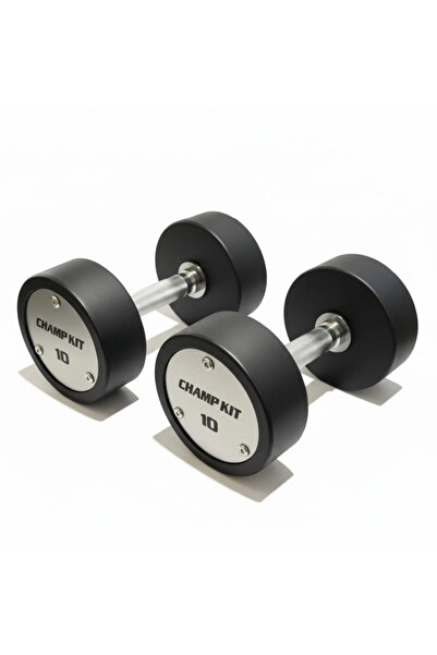 Champ Kit زوج دمبل دائري مطاطي بوزن ثابت من 2.5KG إلى 20KG