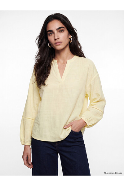 LC Waikiki Uzg Store's Exclusive Roba Collar Embroidery Detailed Blouse for S...