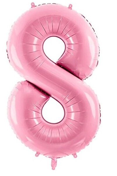 genaja Balon din Folie Metalizată, Model Cifra 8, Tematică Aniversare, 40 cm,...