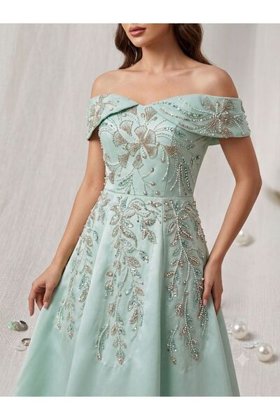 Pyramid masterpieces Mint Evening Dress