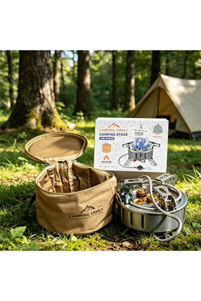 YuTai Portable Five-Burner Camping Stove with High-Output, Wind-Resistant Gas...