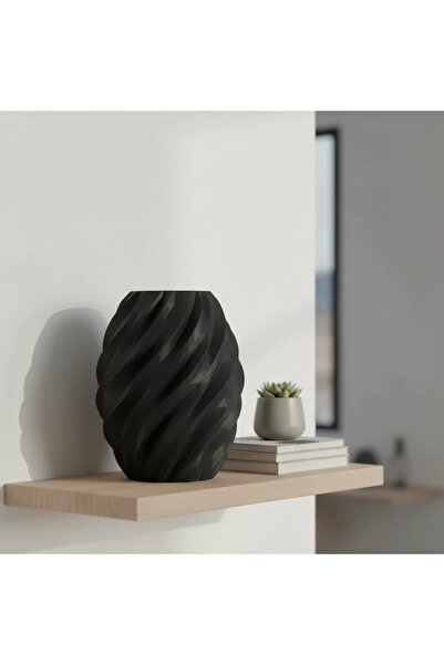 OEM Decorațiune de Perete Modernă Imprimată 3D - Design Geometric - Negru com...