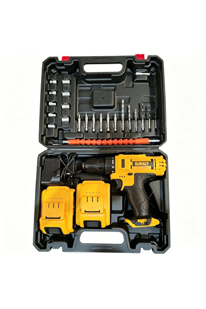 Generic DEWALT Cordless Impact Drill Set with 2 Batteries, 18+1 Torque 3 Mode...