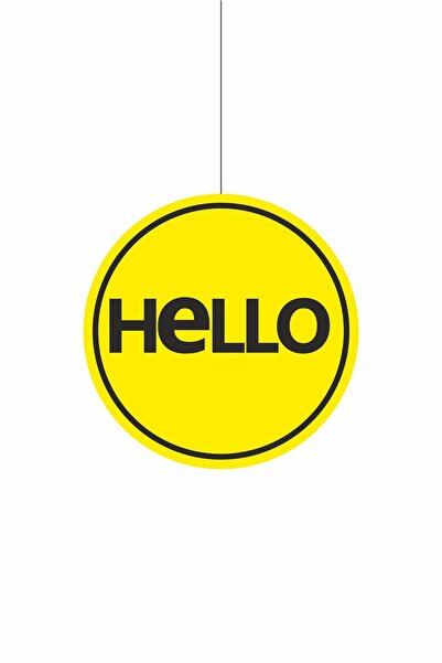 Gokco Hello Written Sign for Store Workplace Office Shop Return Card Sign 30X...