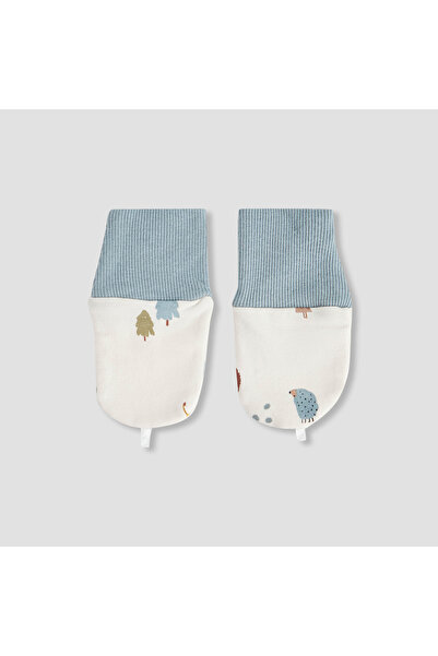 Juniors Baby Mittens with Print - 0-36 months Blue