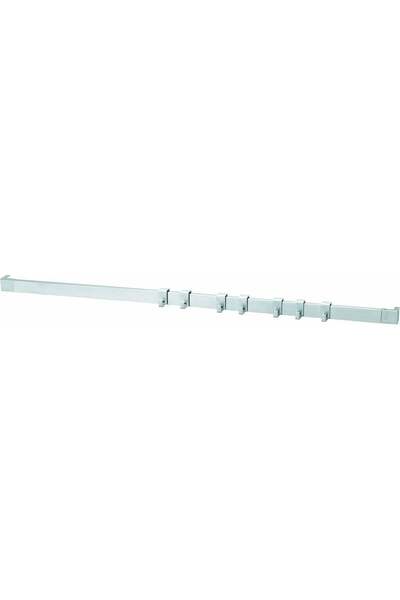 Brabantia Wall Rail System with Seven Movable Hooks, 60 cm