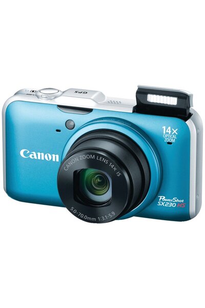 Canon DSC Powershot SX230 HS Mavi 12.1 MP 14x Optik Zoom 3" LCD Dijital Fotoğ...