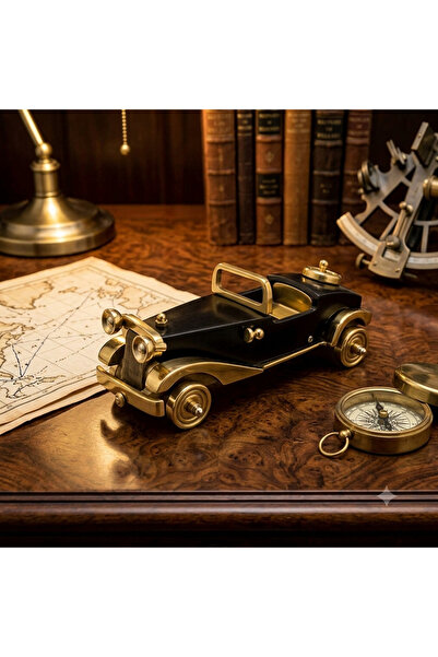 hediyeconcepti Product Title: Nostalgic Black Gold Decorative Classic Car Mod...