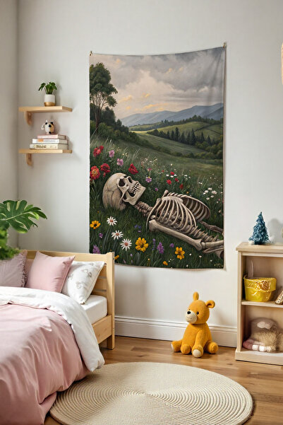 Tepeli Home Flower Garden Aesthetic Wall Covering – Anime Room Decor Tapestry...