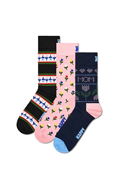 Happy Socks Damen Socken, 3er Pack - Mother´s Day, Geschenkbox, gemischte Farben