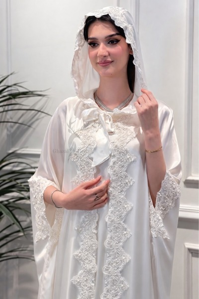 Rose White Virgin Abaya Is a Full-Time Companion for Life.