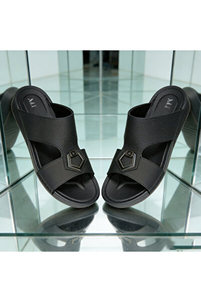 SAUDI STEPS Men's Elegant Eid Collection Traditional Leather Sandals