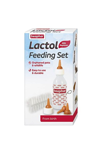 Beaphar Lactol Feeding Σετ Mπιμπερό, Βούρτσα & 4 Πιπίλες
