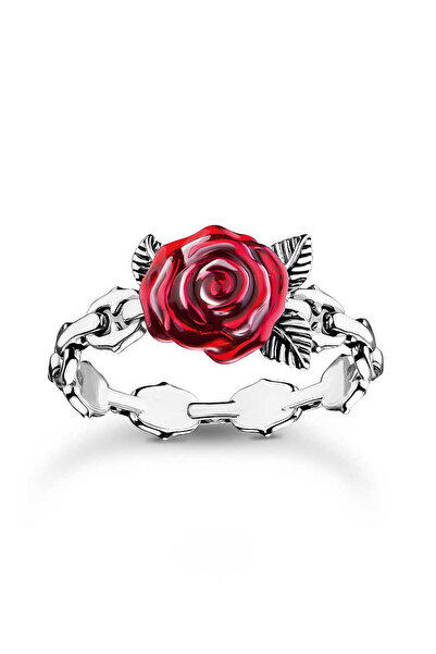 Thomas Sabo TR2482-664-10-54 Ασημένιο Δαχτυλίδι Τριαντάφυλλα Ρομάντζο Γυναικείο