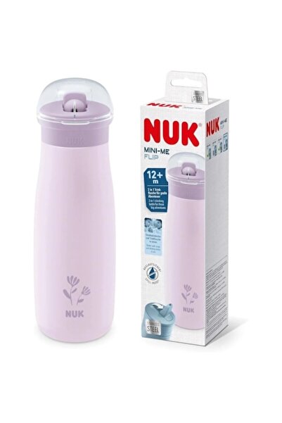 Nuk Cana Mini-Me Flip din oțel inoxidabil, 500ml, Lila, Fără BPA