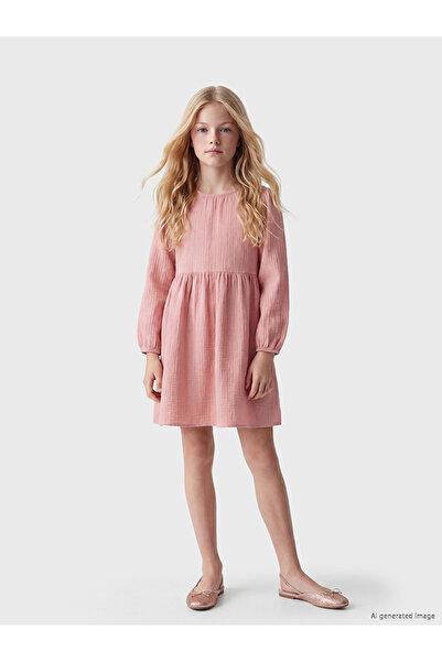 LC Waikiki Esvab • Modern & Distinctive Zero Roba Collar Long Sleeve Girls' D...