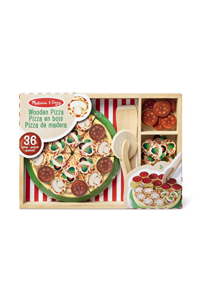 Melissa and Doug Set de joacă din lemn Petrecere cu pizza