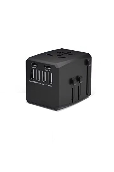 OEM RRtravel HHT904 Πολυλειτουργικός Προσαρμογέας Ρεύματος με 6 Θύρες (4xUSB ...