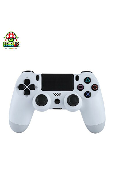 Level Up LevelUp Ασύρματο Χειριστήριο Διπλής Δόνησης για PS4 Λευκό