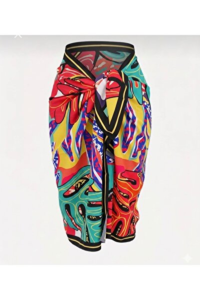 Mavi Masal Hawaiian Pattern Pareo Long Women's Pareo